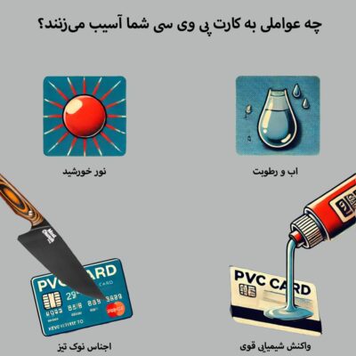عوامل آسیب زننده به کارت pvc