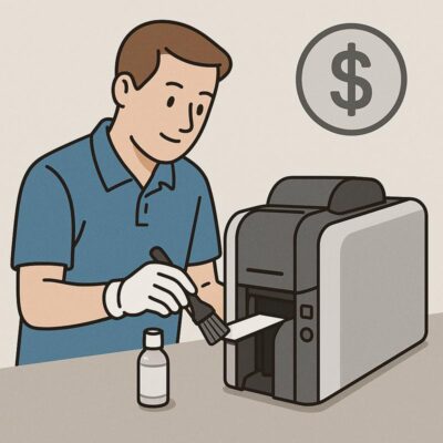 هزینه کیت تمیزکننده پرینتر کارت