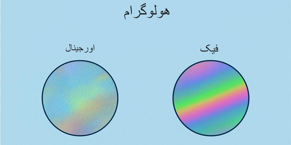 هولوگرام فیک و اورجینال