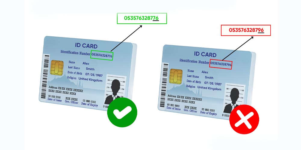 تشخیص کارت pvc جعلی از اصلی